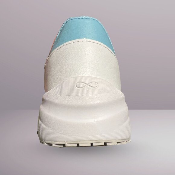Infinity Everon Sneakers White/Sky Blue Womens Size 8 Breathable Odor-Reducing N - Picture 4 of 5